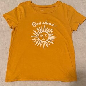 LOFT Yellow Sunshine Graphic Tee for women